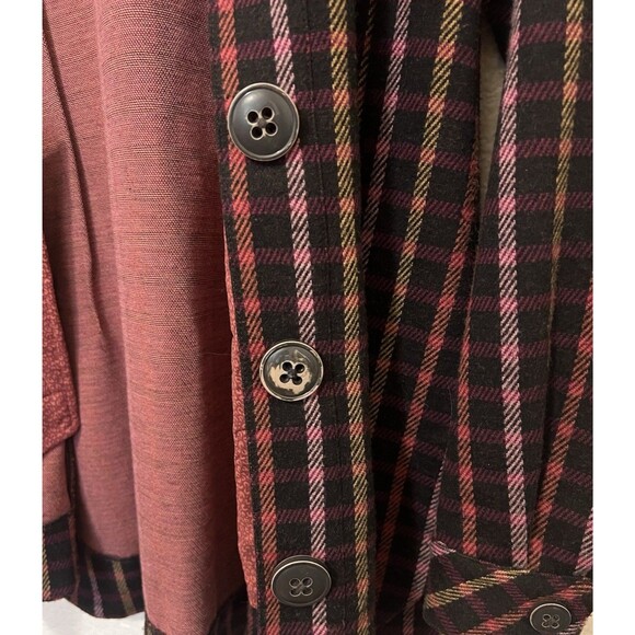 CABI Women's Plaid Button Front Neutral Multicolor Frontier Jacket Shacket MED - Picture 8 of 8